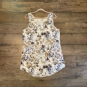 LOGO Layers Neutral Colored Sleeveless Tank Top